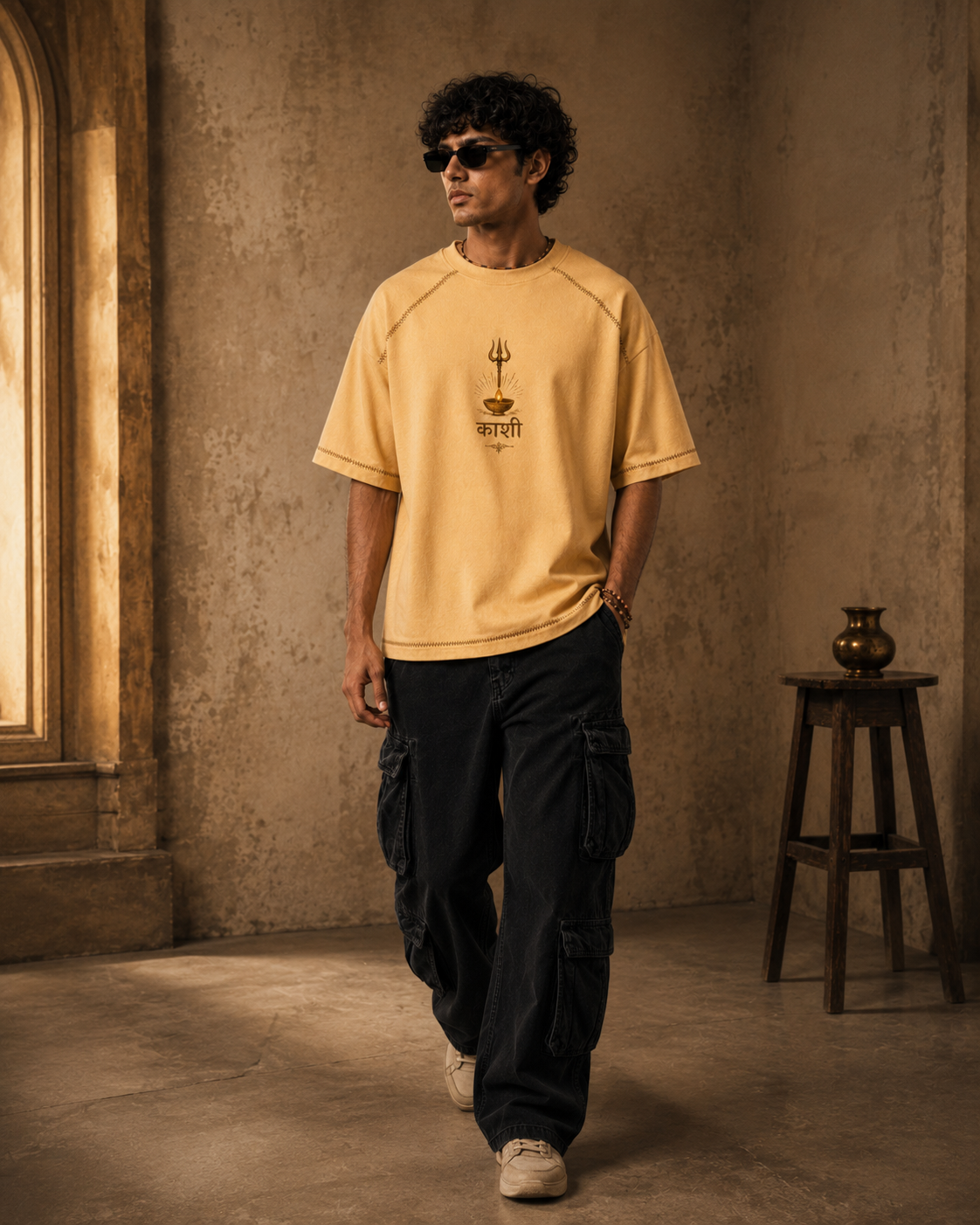 Varanasi Evening Oversized T-Shirt