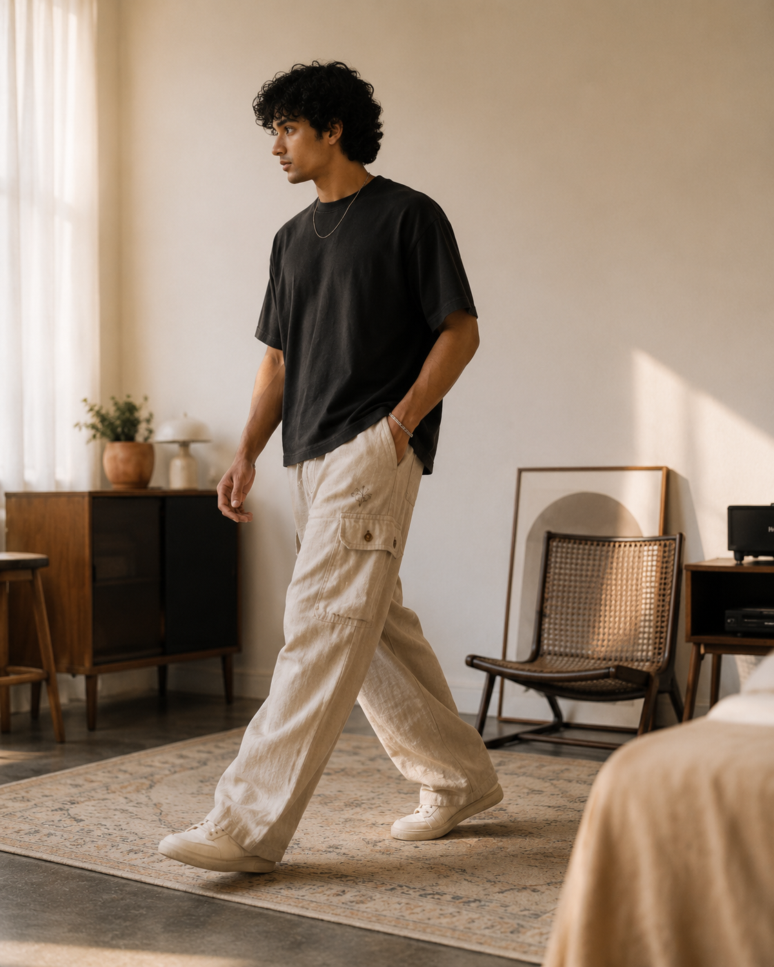 Old Soul Linen Cargo Pants