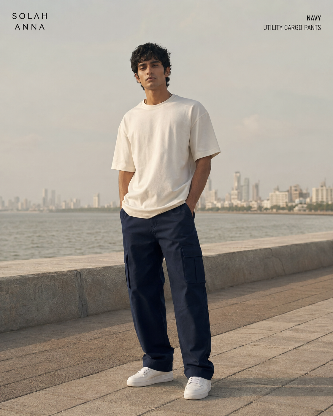 Navy Utility Cargo Pants