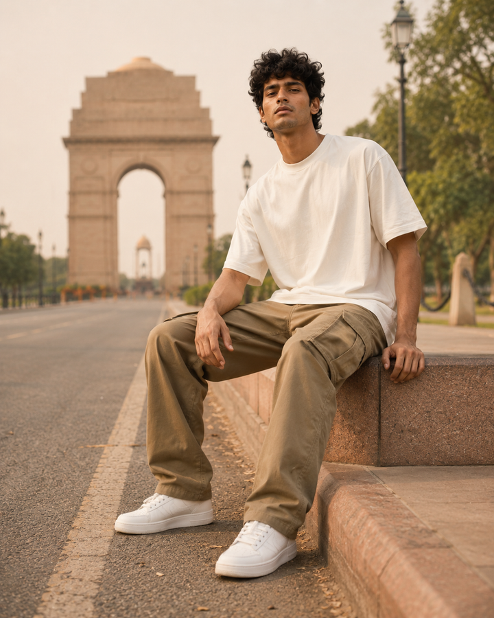 Khaaki Gully Cargo Pants