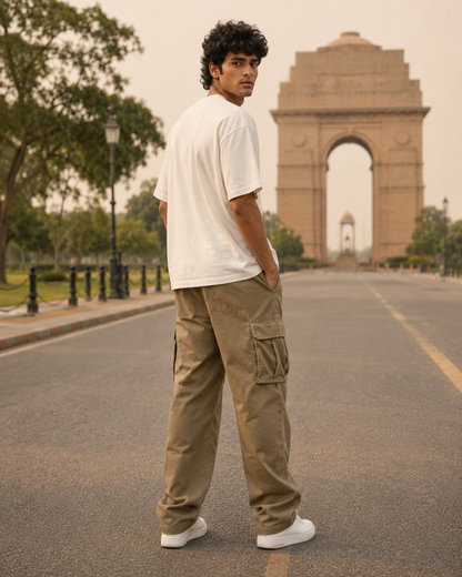 Khaaki Gully Cargo Pants