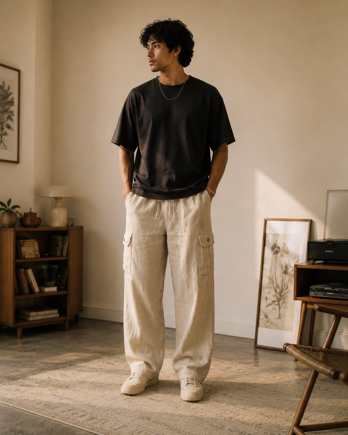 Old Soul Linen Cargo Pants