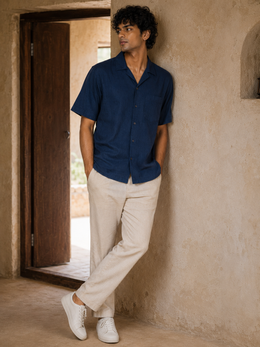 Indigo Story Shirt – product view 3 – Solah Anna