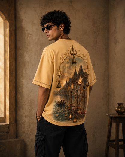 Varanasi Evening Oversized T-Shirt