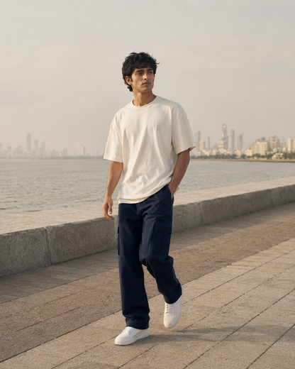 Navy Utility Cargo Pants