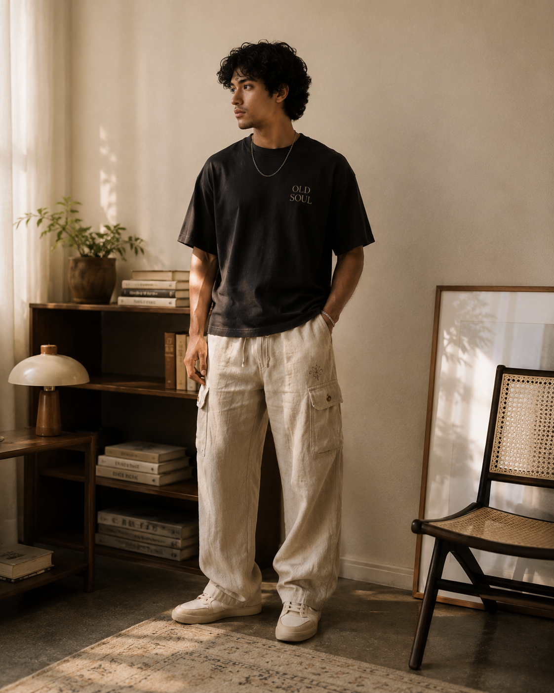 Old Soul Linen Cargo Pants