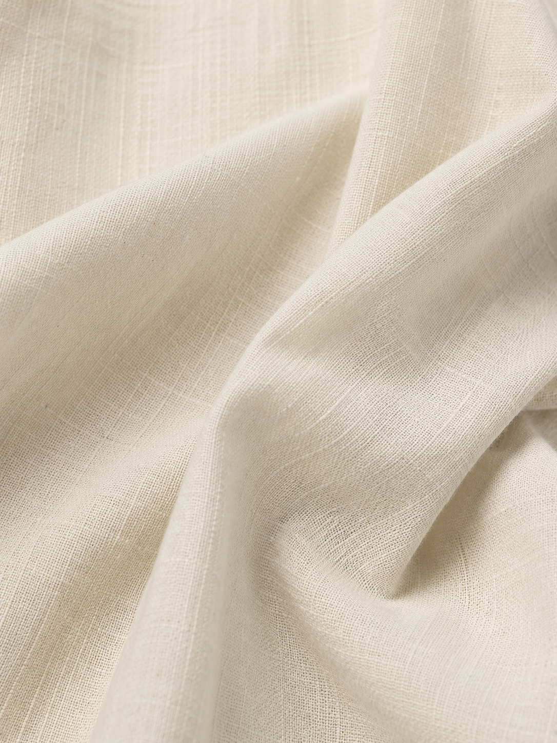 White cotton linen pants back pocket with tonal SA 16 embroidery detail